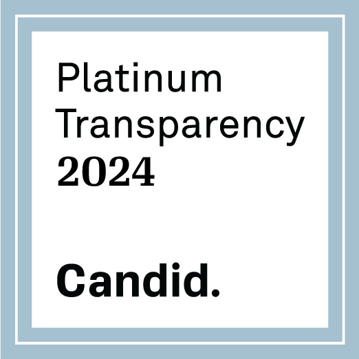 A rectangular badge that is white with a grey border. It says, "Platinum Transparency 2024" this badge was given to the Master's Apprentice by Candid.